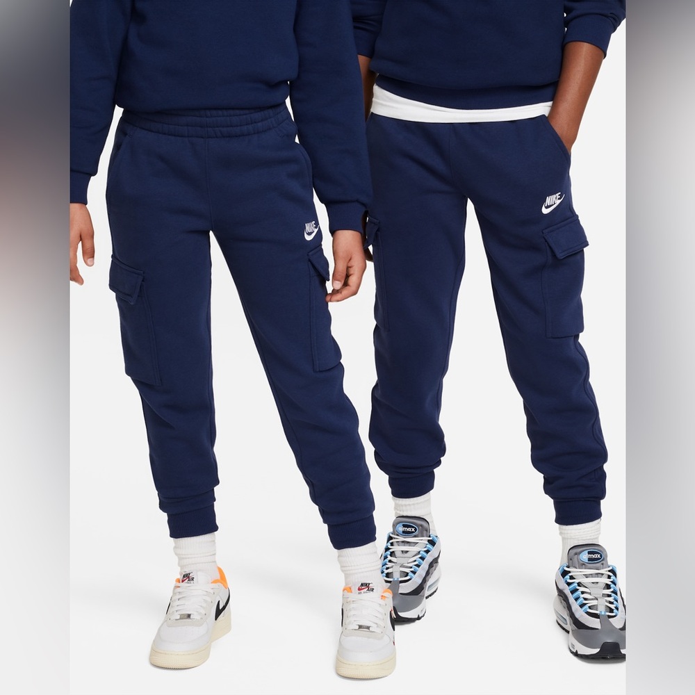 Nike Kids Dark Blue Cargo Joggers